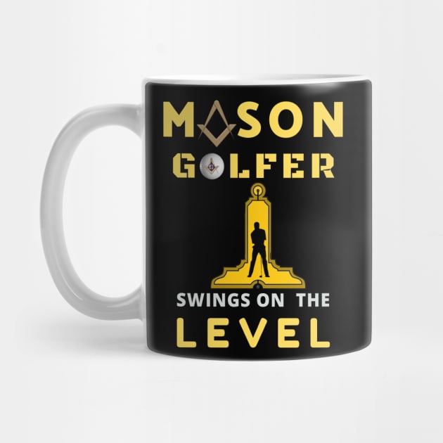 Mason Golfer Swings On the Level by Hermz Designs